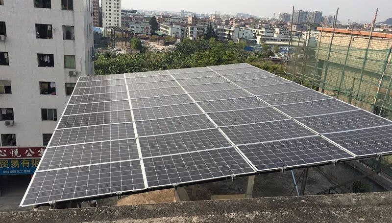 五星承建的雙玻戶用光伏電站