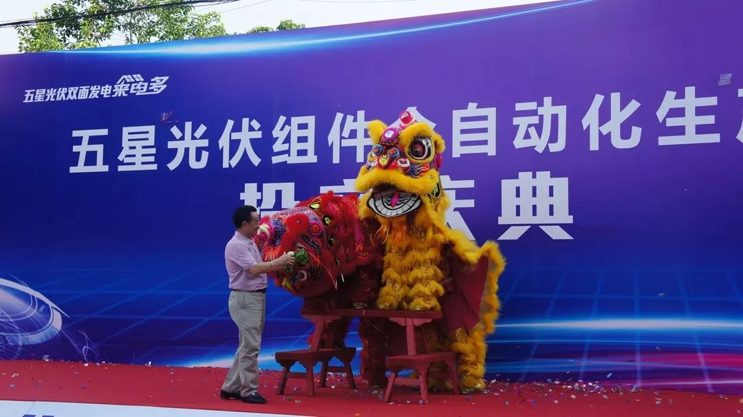 五星太陽能胡董上臺“采青