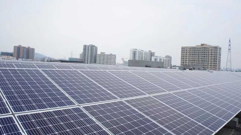 五星承建的光寶科技1.357MW分布式光伏電站