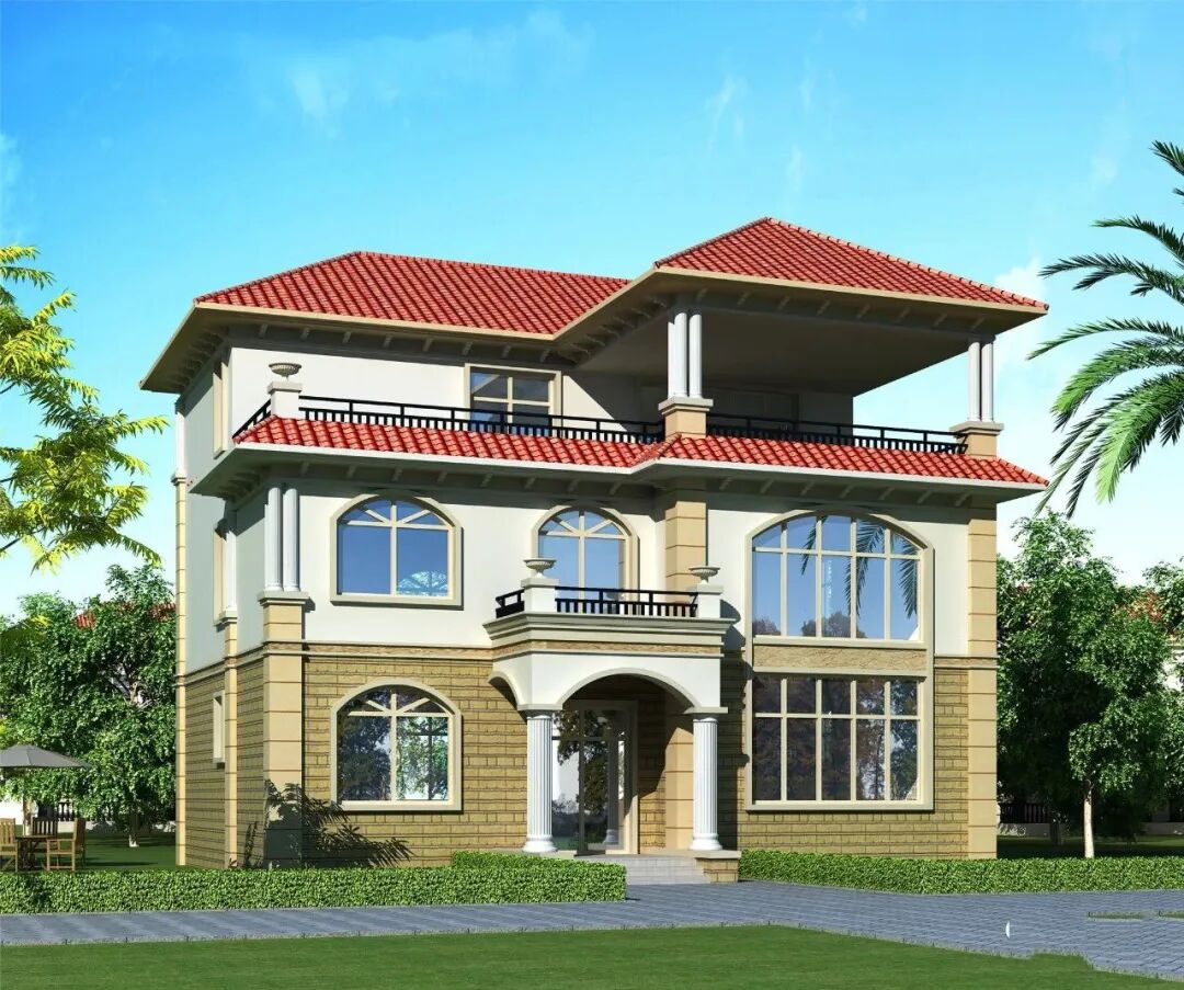 八套装配式钢结构别墅图分享