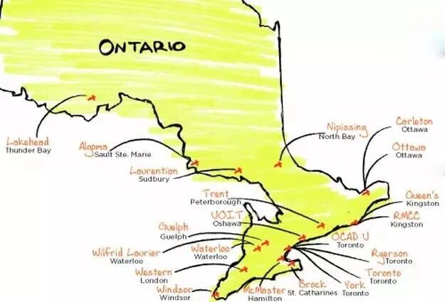 加拿大安大略省:23所公立大学选校指南