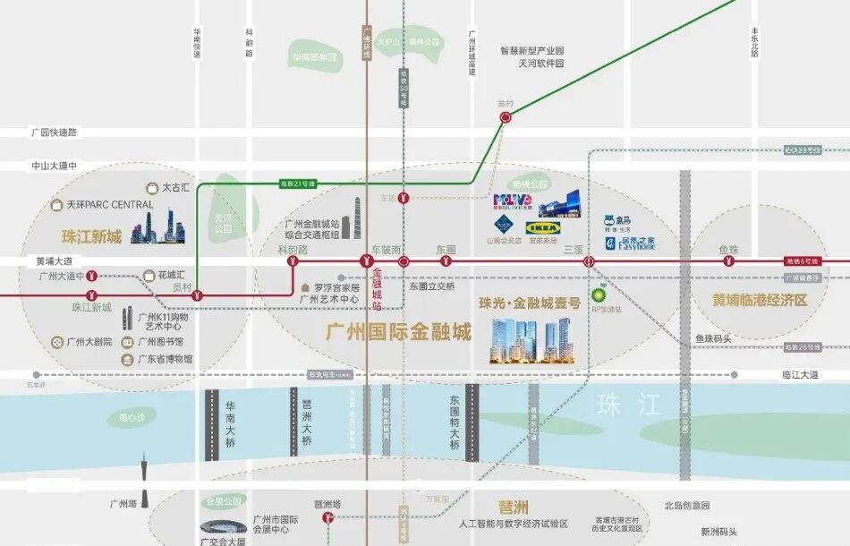 珠光金融城壹号周边配套怎么样？