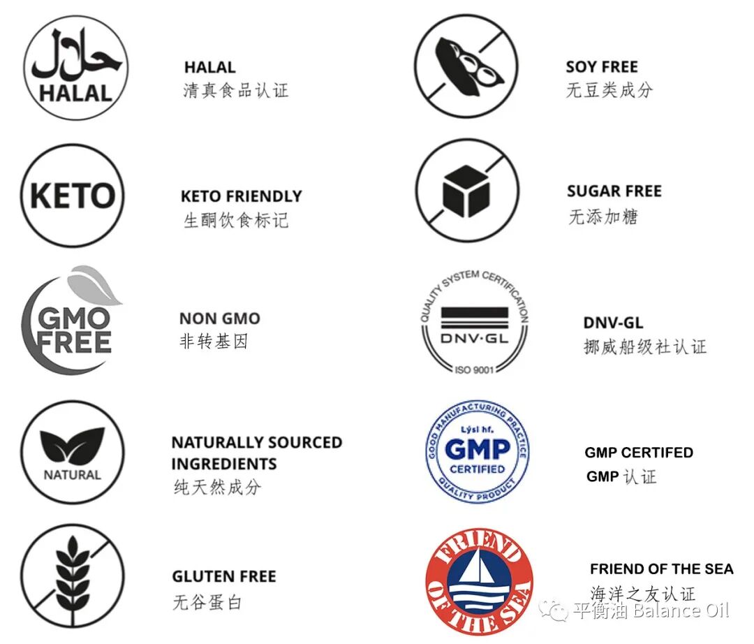 聖希諾平衡油的其他認證