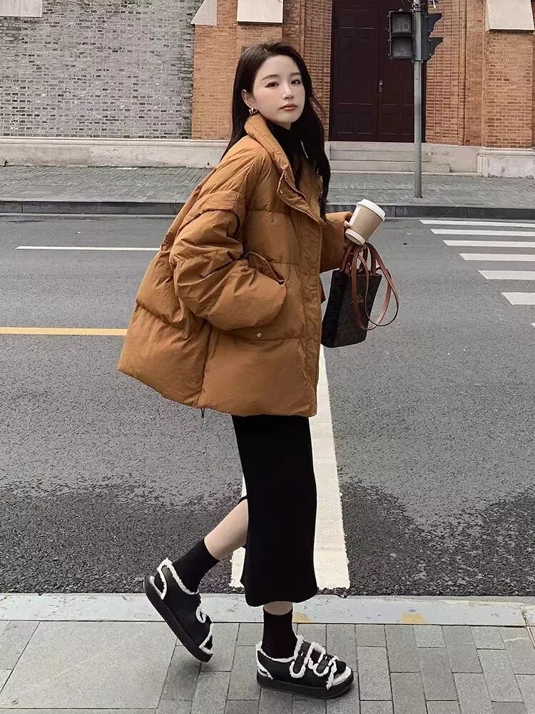 冬天不要穿一身黑了会穿驼色的40岁女人真真显高级