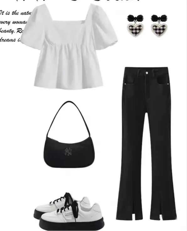 T恤衬衫裤子裙子搭配_五一小长假出游穿搭参考_五一出行服装搭配