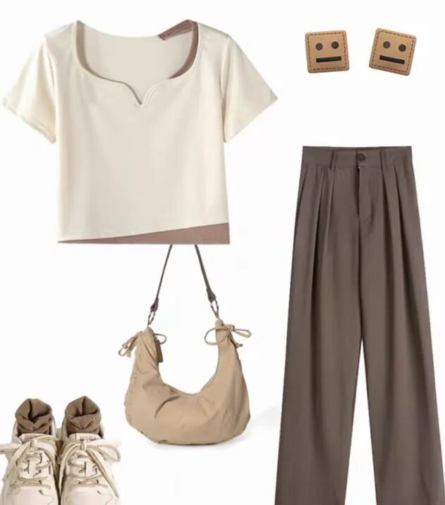 五一出行服装搭配_五一小长假出游穿搭参考_T恤衬衫裤子裙子搭配