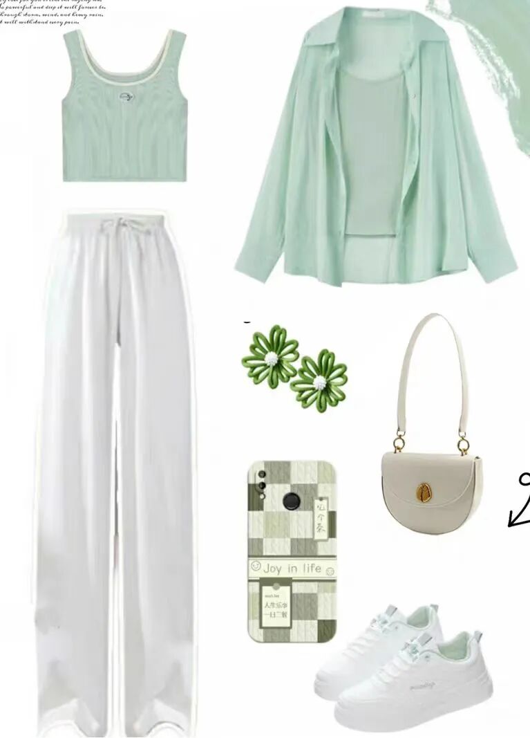 T恤衬衫裤子裙子搭配_五一小长假出游穿搭参考_五一出行服装搭配