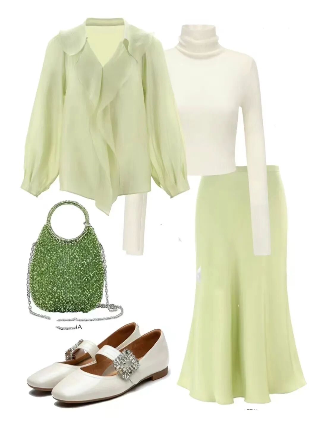 30套薄荷绿最显白最好看的搭配太绝了
