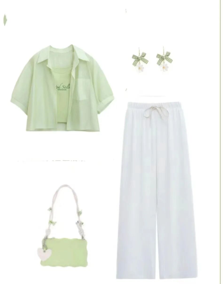 30套薄荷绿最显白最好看的搭配太绝了