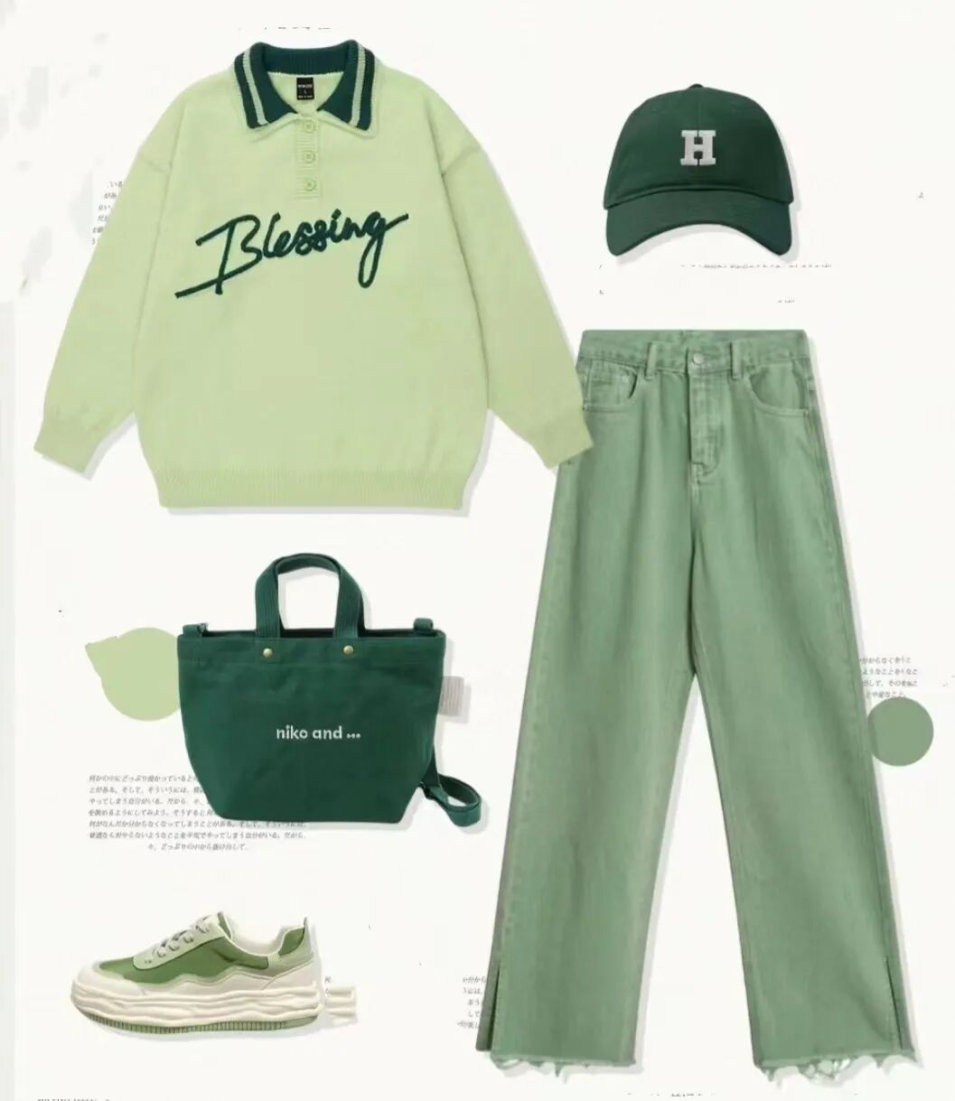 30套薄荷绿最显白最好看的搭配太绝了