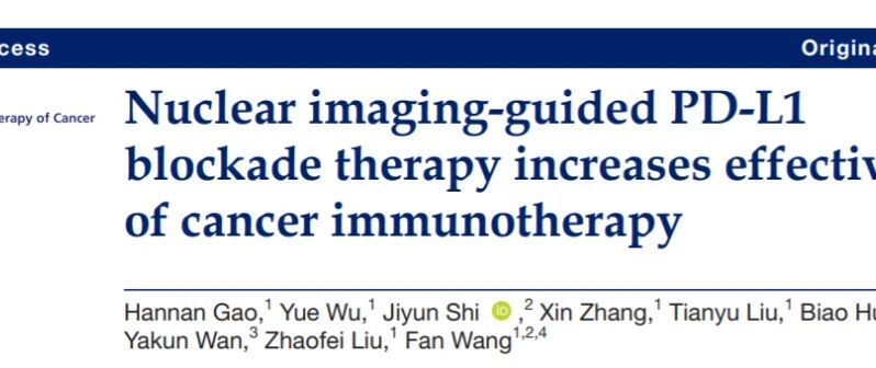 最新研究||分子影像引导下的免疫治疗