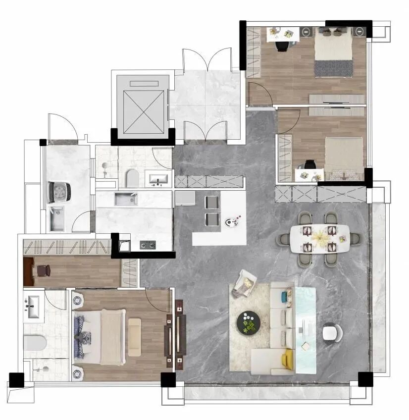 越秀海珠湾壹号商业大平层，全盘仅68席，总价500-800万！