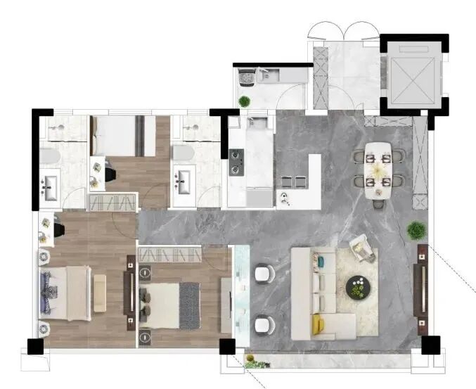 越秀海珠湾壹号商业大平层，全盘仅68席，总价500-800万！