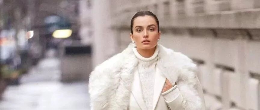 冬天穿白裤子=很高级！！！