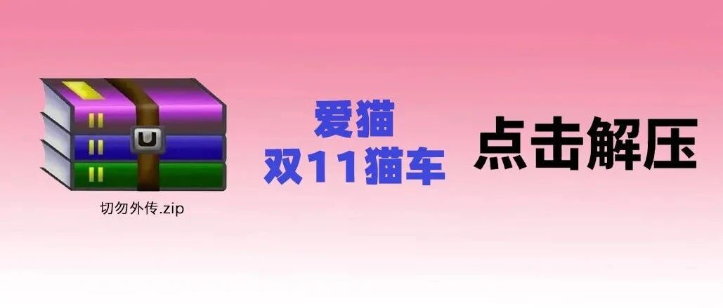 快来抄作业！双11猫车优惠合集.zip