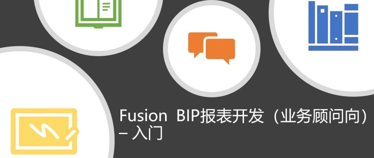 Fusion BIP 报表开发业务顾问向入门 - 封面图