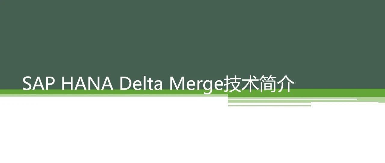 SAPHANADelta Merge 技术简介 - 封面图