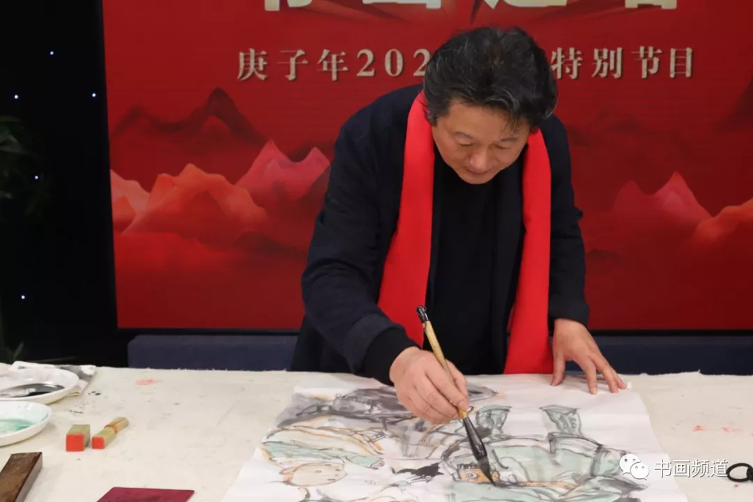 中书协主席苏士澍为《2020“大美之春”春节联欢会》 中书协主席苏士澍为《2020“大美之春”春节联欢会》