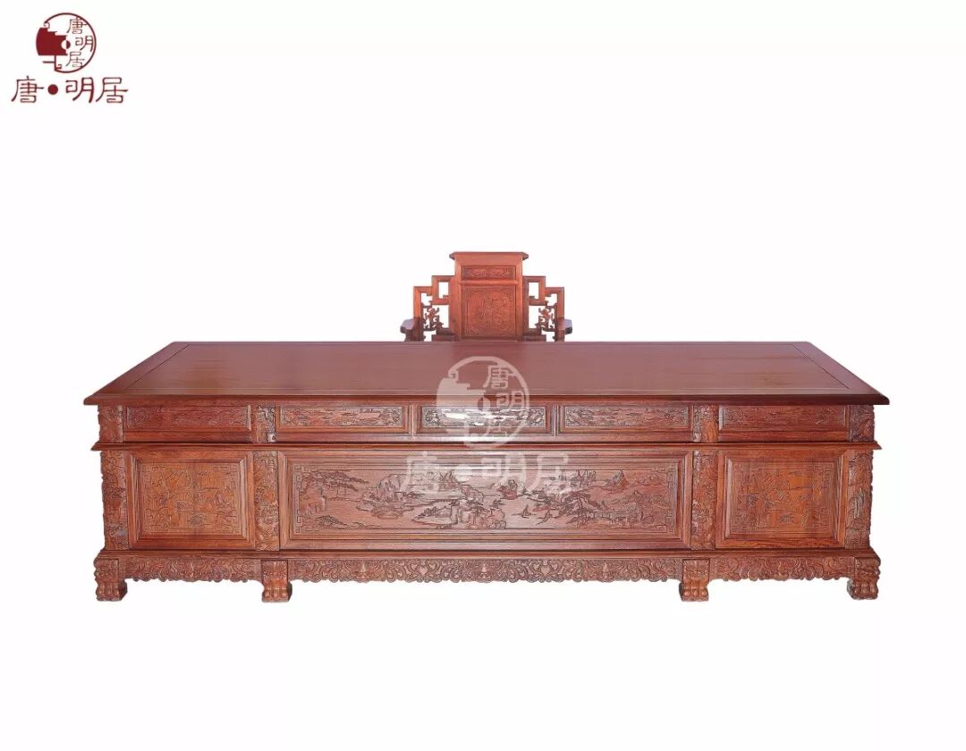 红木办公桌 | 风水讲究，红木至上