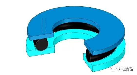 hypermesh-ansys联合仿真-2D轴对称橡胶密封分析的图1