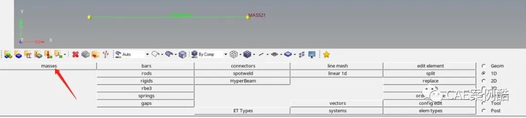 hypermesh-ansys联合仿真之弹簧单元1的图8