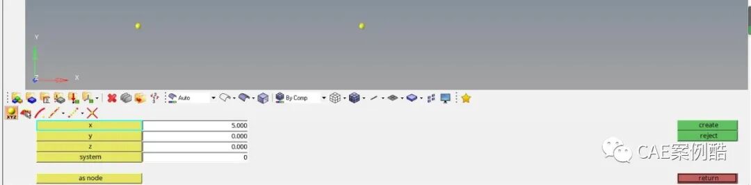 hypermesh-ansys联合仿真之弹簧单元1的图4