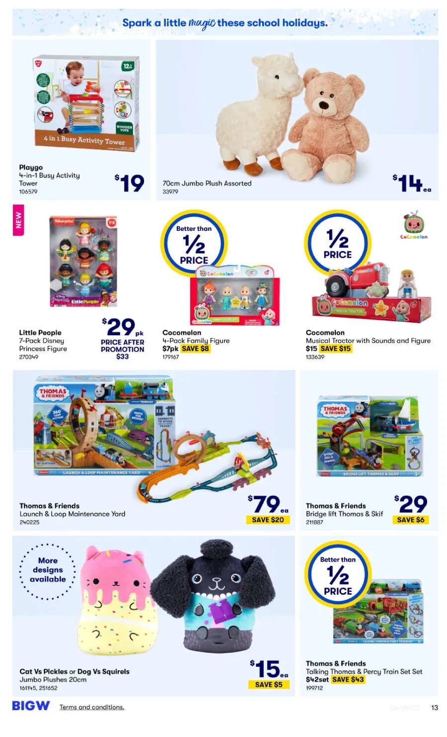4月10日~19日！Big W最新打折目录来袭，超多玩具/童书/童装半价（组图） - 13