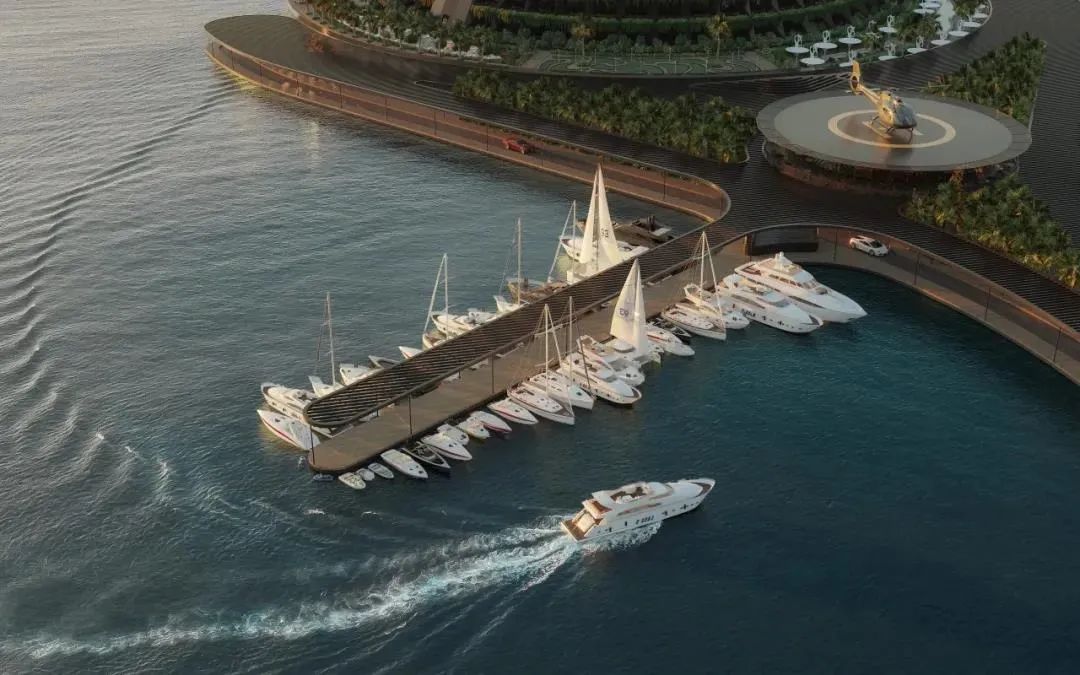 国外小哥太牛了，在海上造35000㎡漂浮酒店，引千万网友围观：什么时间完工？