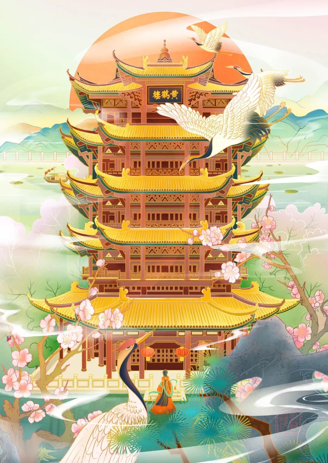 2021美丽中国 城市主题插画征集赛 获奖作品-设计竞赛网