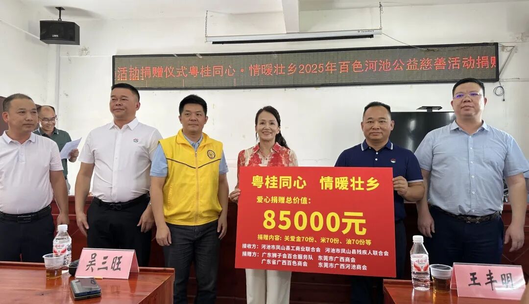 商会公益 | 粤桂同心·情暖壮乡——2025年百色河池公益慈善活动圆满举行