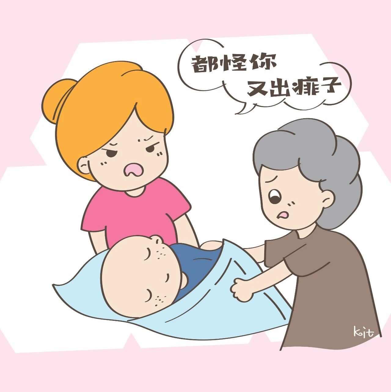 孩子身上有痱子，是因为奶奶太干净？医生怒斥：这个宝妈很无理