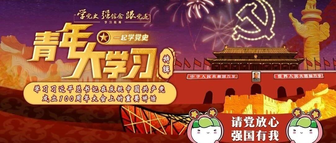 青年大学习 · 一起学党史：学习习近平总书记在庆祝中国共产党成立100周年大会上的重要讲话（附上一期学习情况）