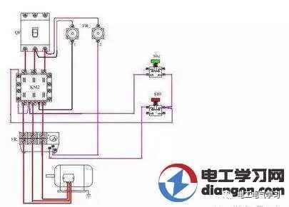自锁和互锁如何实现？电气自锁互锁电路原理图解释_看自锁和互锁的控制线接法的图1