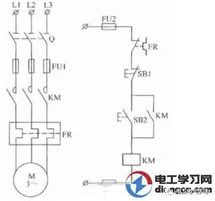 自锁和互锁如何实现？电气自锁互锁电路原理图解释_看自锁和互锁的控制线接法的图3