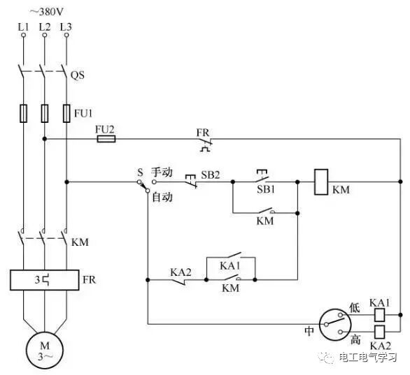 15個(gè)常見的電工中級(jí)電路圖，會(huì)操作12個(gè)才算得上是電工老師傅！的圖12