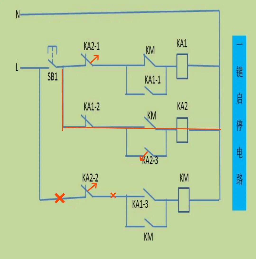 接觸器控制的一鍵啟停電路原理的圖6