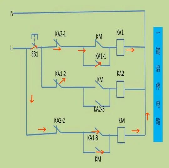 接觸器控制的一鍵啟停電路原理的圖3