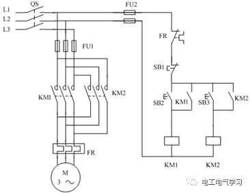 三相電機正反轉自鎖互鎖弄清楚，就能輕松接線的圖1