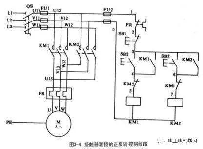三相電機正反轉自鎖互鎖弄清楚，就能輕松接線的圖2