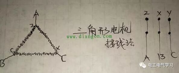 电动机三角形与星形的区别和接线方法图解的图4