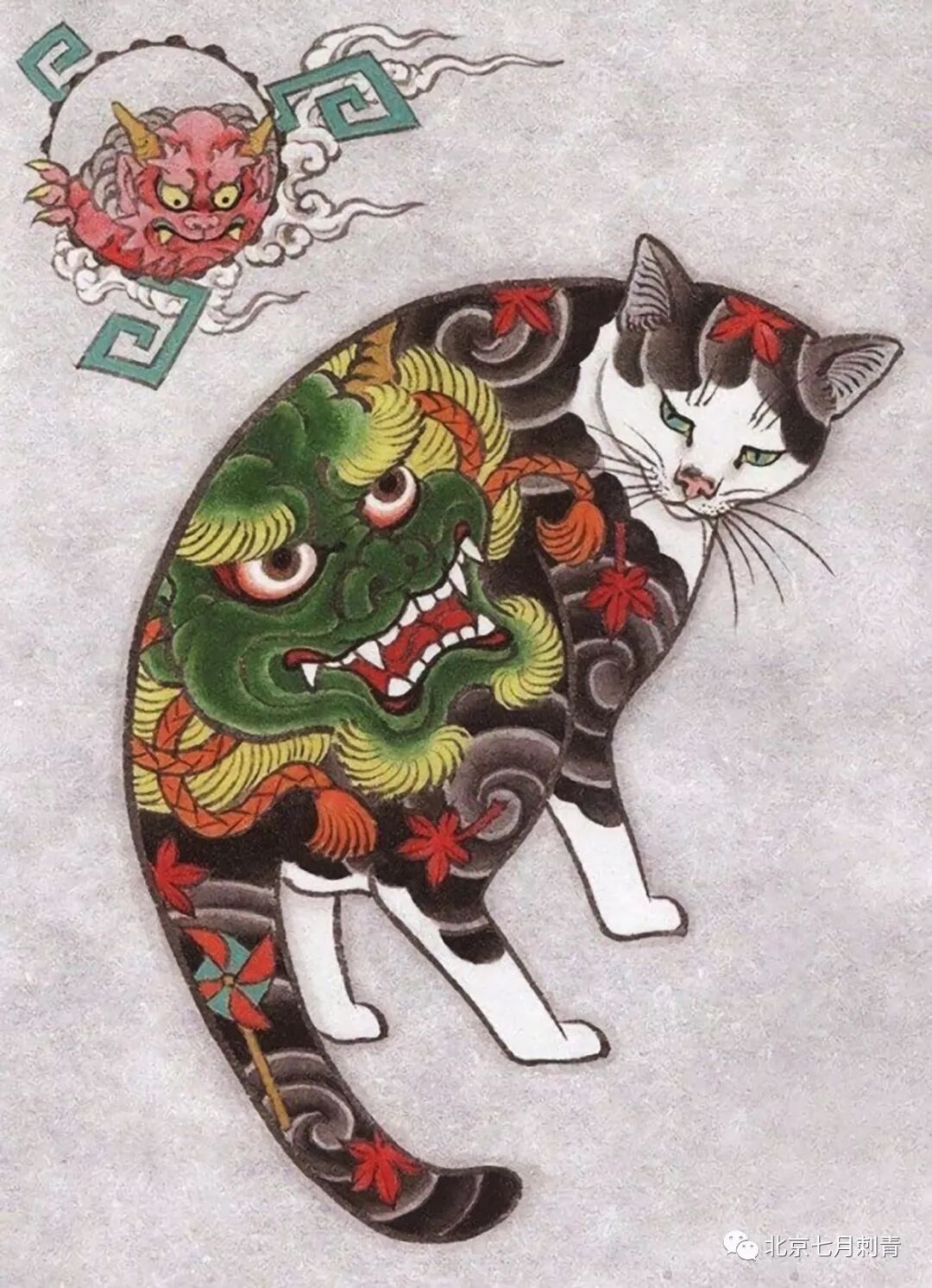 日式刺青猫 1 北京七月刺青 微信公众号文章阅读 Wemp
