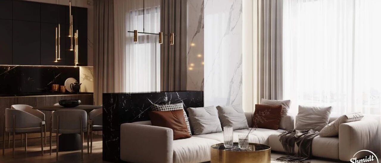 100㎡现代风格，材质与灯带的魅感！