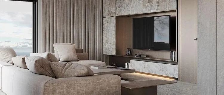 370㎡大平层设计，灰色奢华！