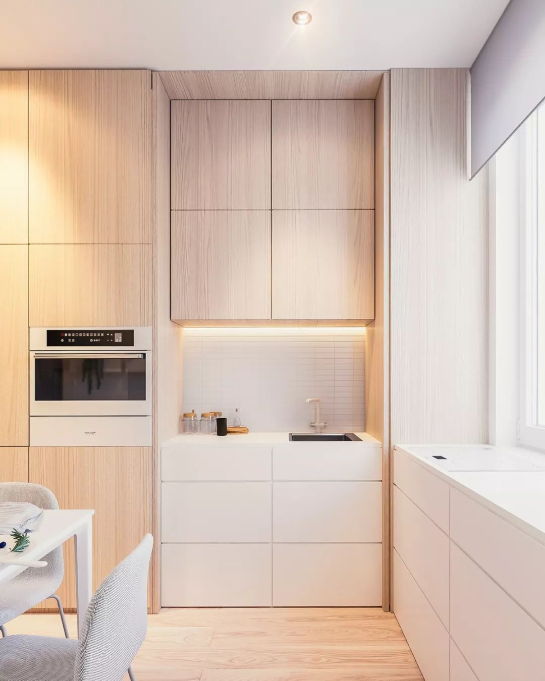 85平米公寓，簡潔的空間利用大量木元素，營造出溫暖寧和的居家氛圍 家居 第6張