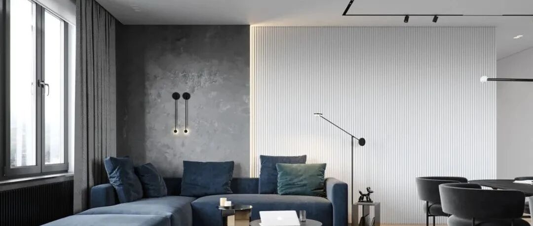 灰木色系+蓝色，精致的质感美！