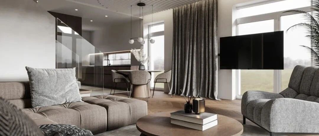 原木高级灰，110㎡现代私宅！