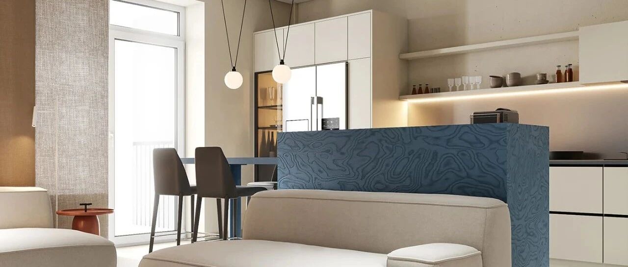 85㎡极简+色彩，美的很高级！