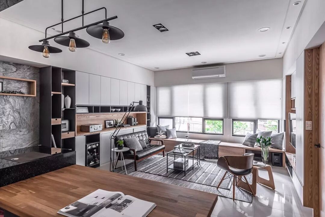 木色+灰色+黑色，太有品味了！