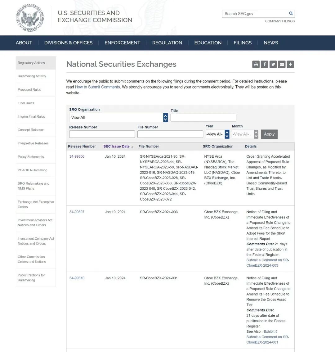 美当局批准现货比特币ETF，BTC不涨反跌？解读22页官方文件，SEC的担忧被完全解决了吗？
