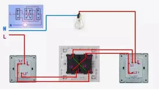 弱电人要学习的知识，开关插座接线图：单控、双控、三控、四控的图6